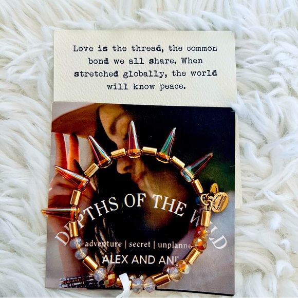 🎁NWT! Alex and Ani Depths of the Wild Golden Aura wrap bracelet - Picture 7 of 7